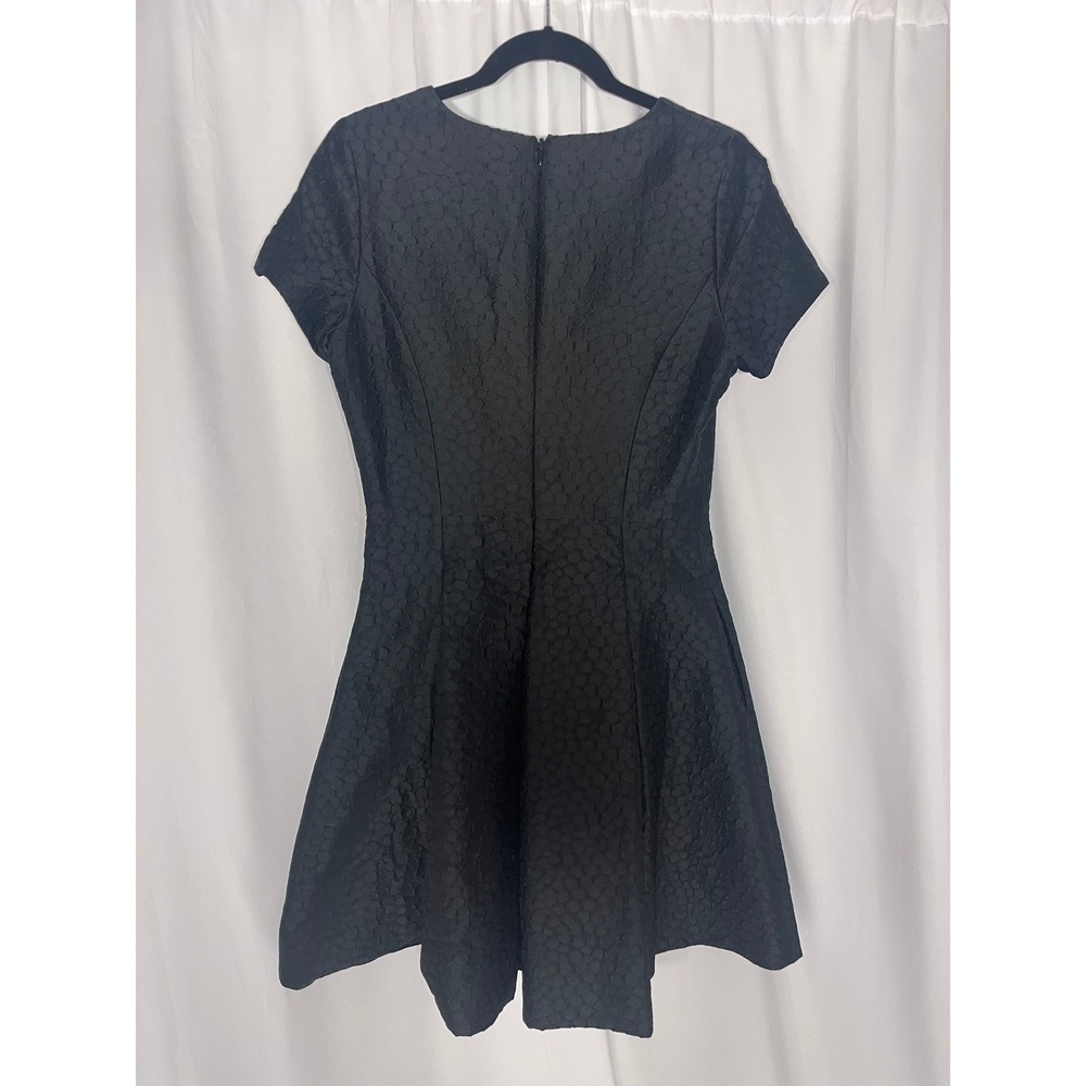 NWT Banana Republic Black Textured Fit & Flare Dress Size 8 Pockets Holiday - Picture 6 of 9